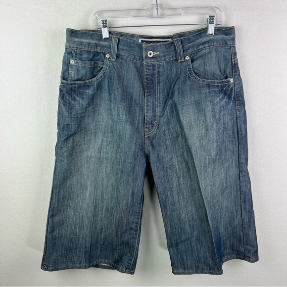 Levi's Other - Levi's 579 Mens Jean Shorts 36 Blue Denim Baggy Y2K Jorts Rare 14” Inseam